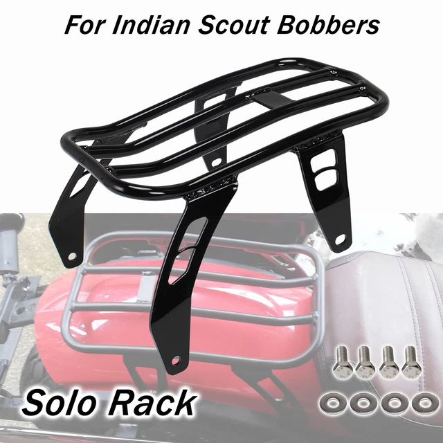 CURVED LUGGAGE RACK For Indian Scout Bobber Twenty Sixty Solo Pillion