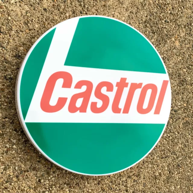 Castrol Oil Led Illuminated Light Box Garage Sign Gas Petrol Station Automobilia