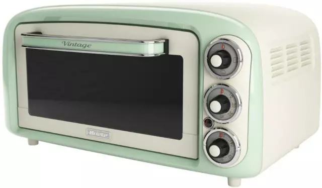 Ariete 979 Verde Forno Fornetto Elettrico Vintage 1380W 18 Lt 3 Funzioni