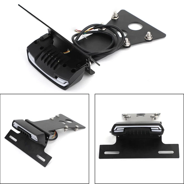 Support de plaque d'immatriculation avec feu arrière pour Yamaha XSR900 14-20 E3