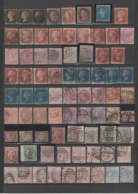 Grande Bretagne très gros lot de timbres oblitérés  1840 a 1958 cote + 10000 E