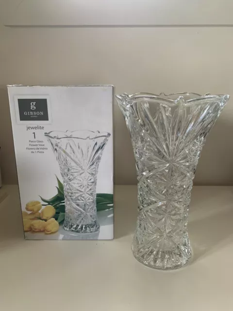 Gibson Home Jewelite Flower Vase NEW