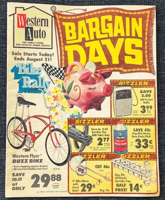 1971 WESTERN AUTO Advertising Flyer Original Paper Circular Mailer Toys Tools