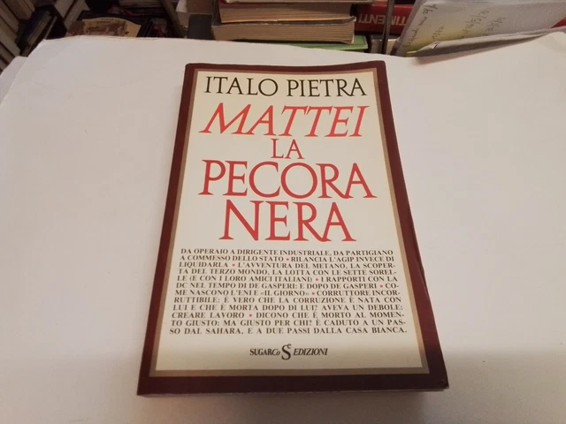 Italo Pietra - Mattei la Pecora Nera - Sugarco Edizioni 1987, 3s23