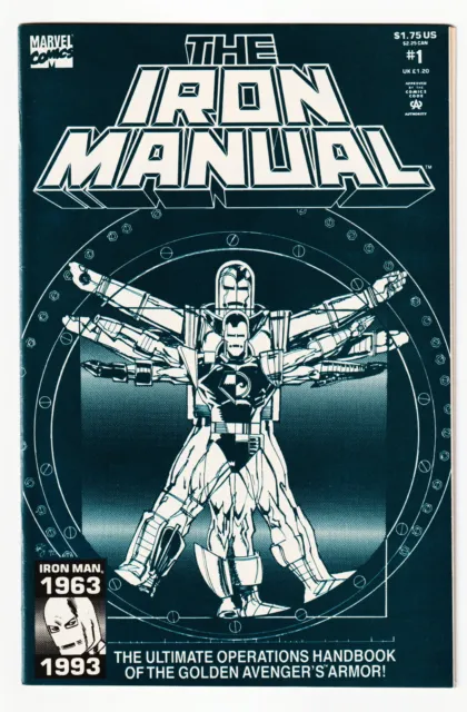 IRON MANUAL #1 Iron Man Marvel Comics Book VF/NM 1993 Never Read Comic