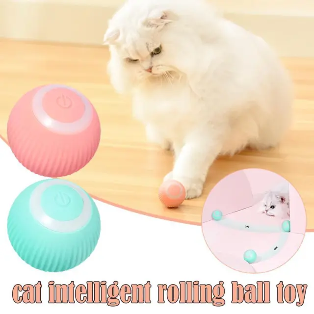 Automatisches intelligentes Katzenspielzeug Ball interaktives Spielzeug Hund Katze lustig Haustier Pfote Spielzeug T1C6
