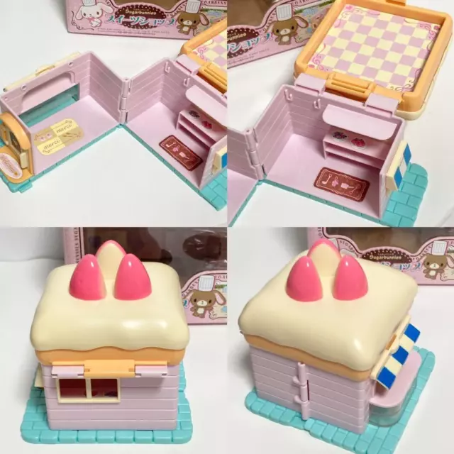 Sanrio Sugarbunnies Doll House Playing Toy Set Sweet Cake Shop Takara Tomy Used 2