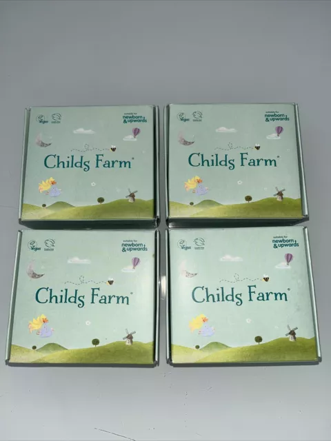 Childs Farm Bathtime Travel  4x 30ml Moisturiser Bedtime Bubbles Wash 💦