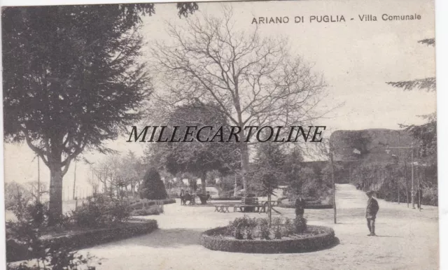 ARIANO DI PUGLIA:  Villa Comunale     1917