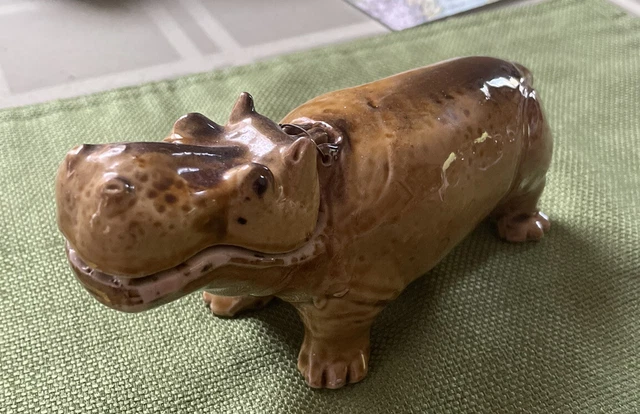 Vintage House Hippo Aquarium Bubbler With Hinge Jaw Mouth