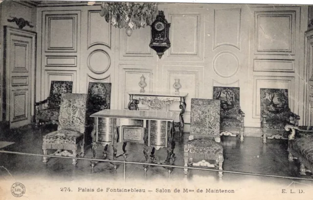 *9707 cpa Palais de Fontainebleau - Salon de Mme de Maintenon