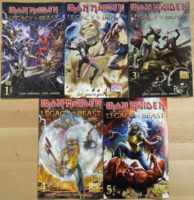 IRON MAIDEN LEGACY OF THE BEAST #1-5 Heavy Metal Comics (2017)