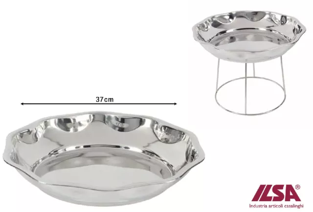 Vassoio Frutti di Mare cm 37 Acciaio Inox Ilsa 13850370