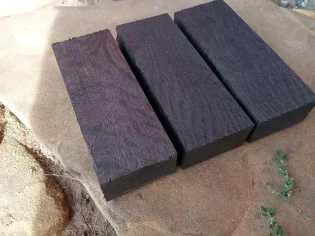 3pcs Natural Bog oak (50*30*135mm), morta wood, knife blanks, knife skales, 3pcs Natural Bog oak (50*30*135mm), morta wood, knife blanks, knife skales,
