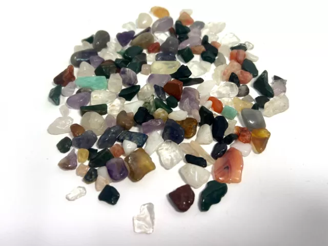 Natural Gemstone Mini Crystal Chips Mix 10g-1kg Starter Pack Chakra Craft India