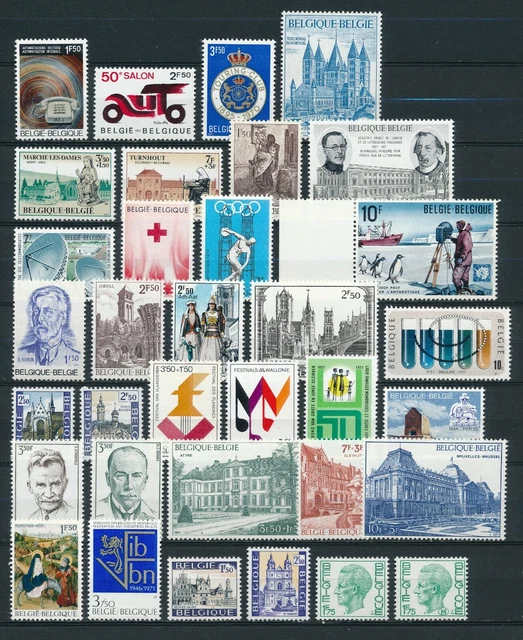 Belgien Zusammenstellung Marken aus 1971 ** alles postfrisch