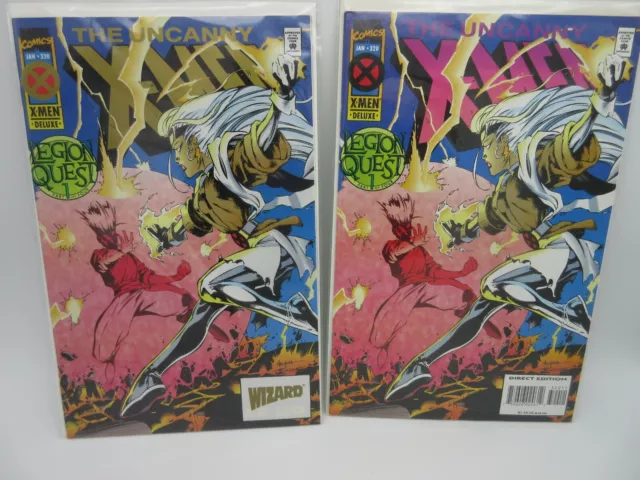 Marvel Uncanny X-Men #320 + Wizard Gold Variant (1995) Legion Quest Part 1