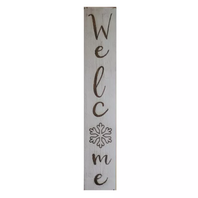 Holiday Welcome Sign with Snowflake
