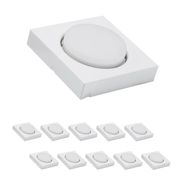 Mili 10er Set Luci Montaggio 7W GX53 3000K Bianco Caldo 230V 500lm Bianco