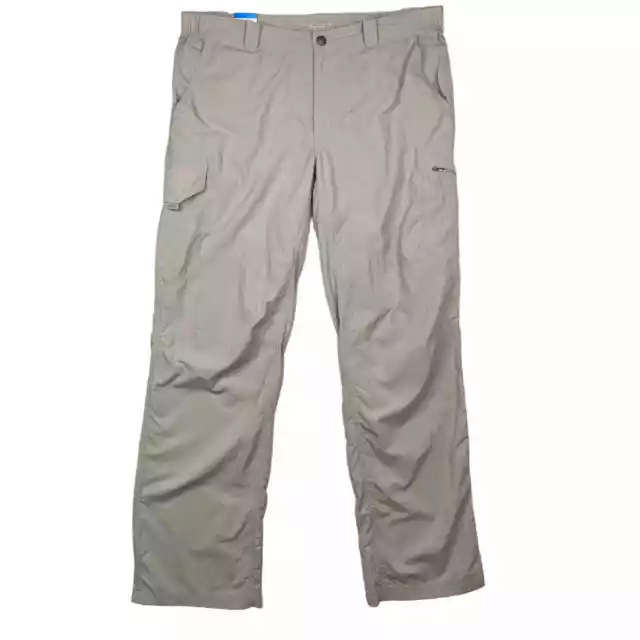 NWT Columbia Light Khaki Utility Omi-Shade Casual Hiking Travel Pants Size 40x34