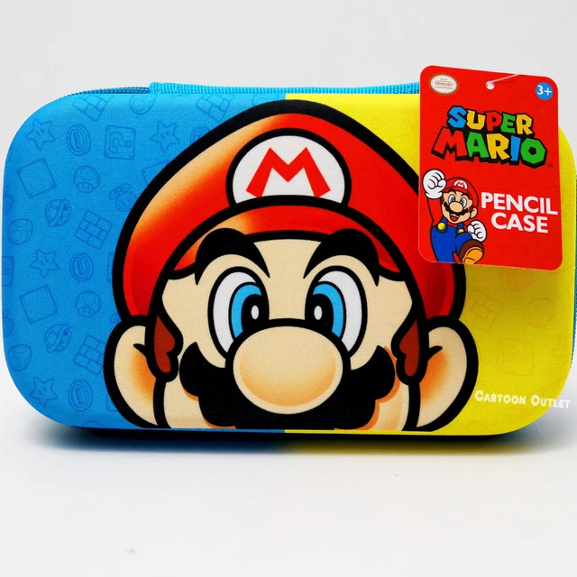 SUPER MARIO BROS Molded Pencil Box Case Pouch Bag Nintendo Video Gamer