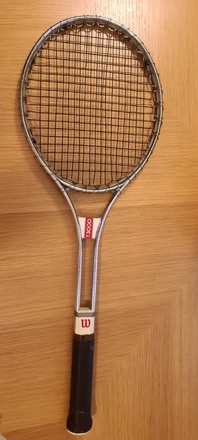 VINTAGE WILSON T3000 Rare Metal Aluminum Jimmy Connors Tennis Racket ...