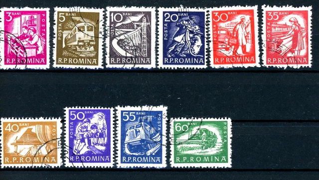 Rumänien_1960 Mi.Nr. 1869-1878 Alltagsleben