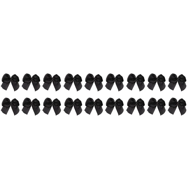 180 Pcs Christmas Bows Wreath Mini Outdoor Wreath Bows Handmade Hair Bows 2