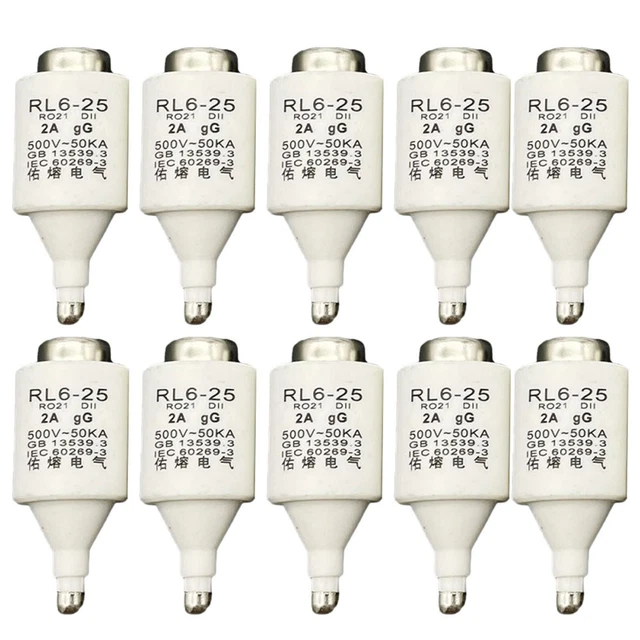 Fusibles de rechange en céramique spirale DII 10 pièces accessoires 2-32A fusi