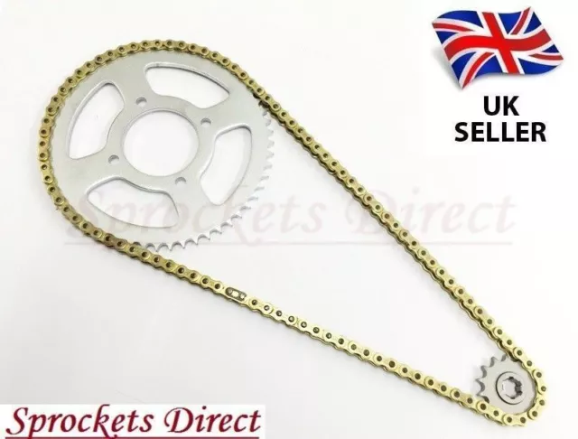 Honda CG125 Brazil '85-92 Heavy Duty GOLD Chain and Sprocket Kit