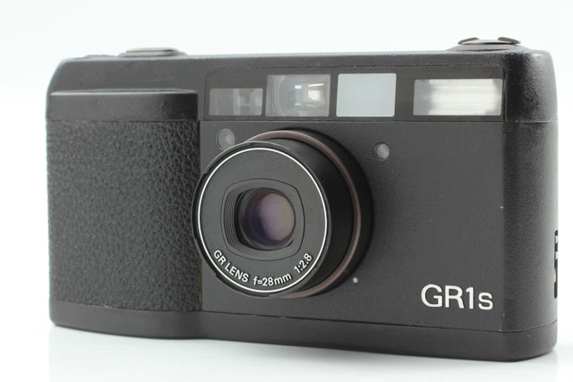 LCD WORK [Near MINT] Ricoh GR1s Black Point & Shoot 35mm Film Camera From JAPAN
