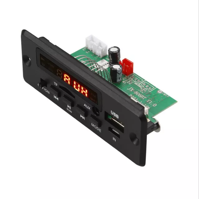 2x40w Amplificateur Bluetooth 5.0 Mp3 Player Wav Decoder Board 12v Car  Radio Module Support Tf Usb Aux