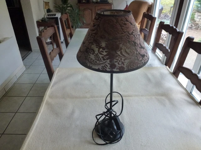 Superbe Lampe De Bureau Vrieland Design Holland Vintage Années 80 - Cuivrée