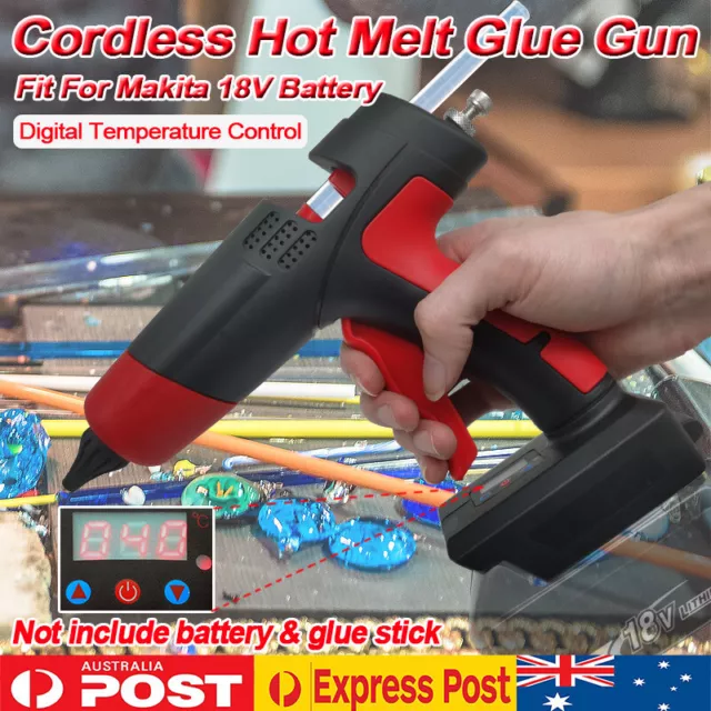 Cordless 11MM Hot Melt Glue Gun Trigger Heating Craft DIY For Makita 18V Battery