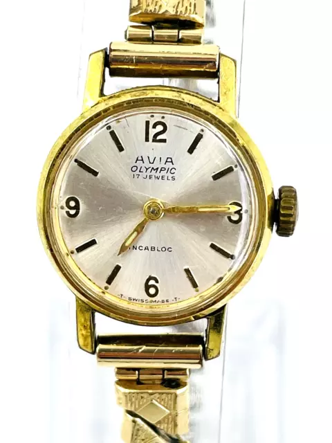 VINTAGE AVIA OLYMPIC 17 Jewels Ladies SWISS Made Mechanical Dress Watch Incabloc 40.00 PicClick UK