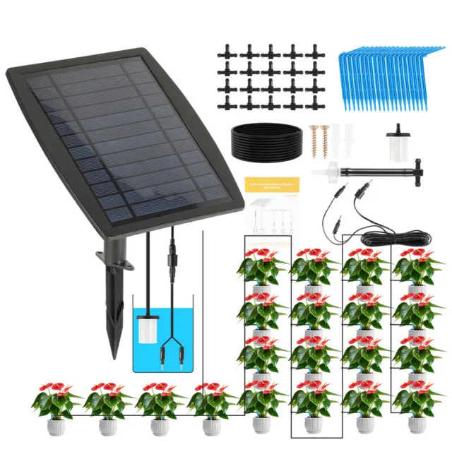 Solar Bewässerungssystem Pflanzenbewässerung Automatisch System Kit WaterDrops