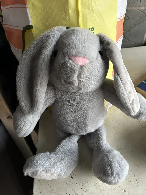 MORRISONS GREY BUNNY Rabbit 12 Plush Soft Toy 10.72 PicClick UK