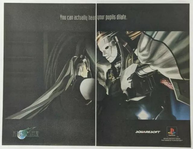 Final Fantasy VII 7 Print Ad Game Poster Art PROMO Original FF7 PS1 Jenova Cloud