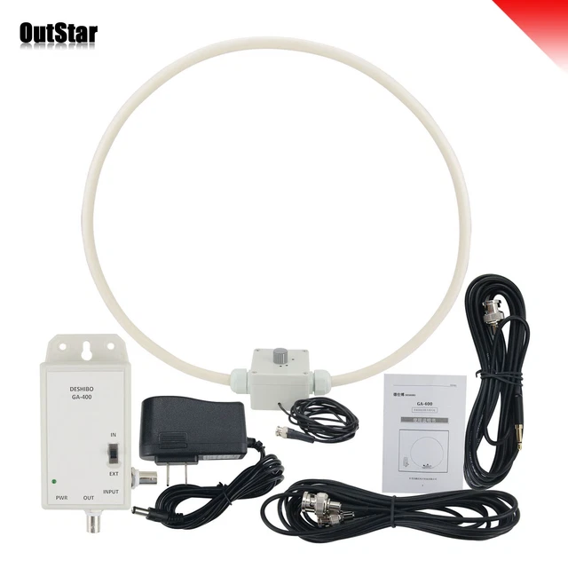 GA400 ROTATING MEDIUM Wave AM/FM SDR Loop Antenna Loop Radio Antenna ...