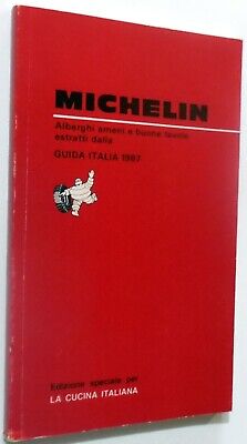Michelin Guidsa Italia 1987 Edizione Speciale Cucina Italiana