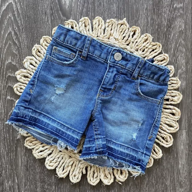GAP girl Distressed Denim Jean Shorts. Size 5
