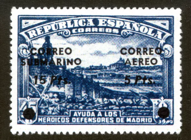 1938. Defensa De Madrid ** - "Submarino" - Sin Fijasello - Spain Spanien Espana