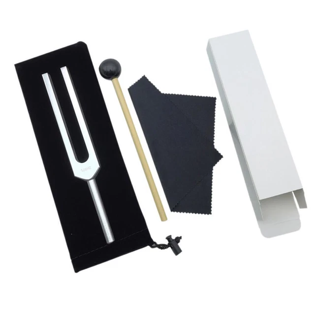 ALUMINUM ALLOY 528HZ tuning fork guitar tuner repair with set mallet