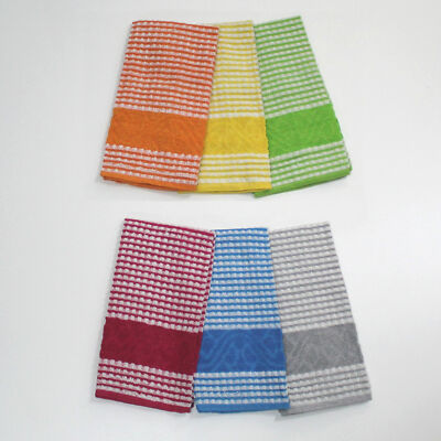 Set 3 Strofinacci Asciugapiatti da Cucina in Spugna Pierre Cardin Kitchen 70x50 cm 