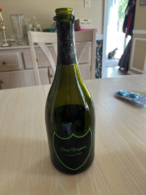 Empty 2004 Dom Perignon Lighted Bottle