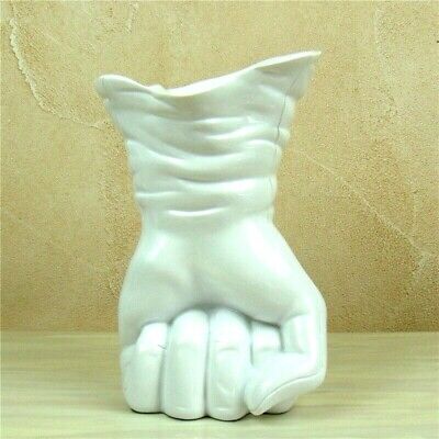 Hand Shape Flower Vase Resin Sculpture Figurine Tabletop Home Office Decoration 3