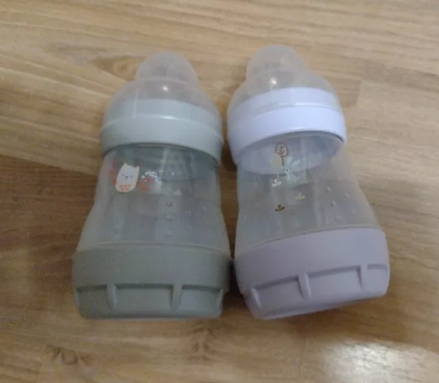 MAM Easy Start™ Anti-Colic Babyflaschen 160ml 0+ Monate, 2 Stck ohne Sauger