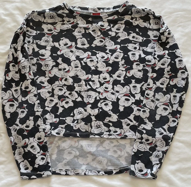 Disney Mickey Mouse Juniors Super Soft Pajama Top Sleep Shirt  Med