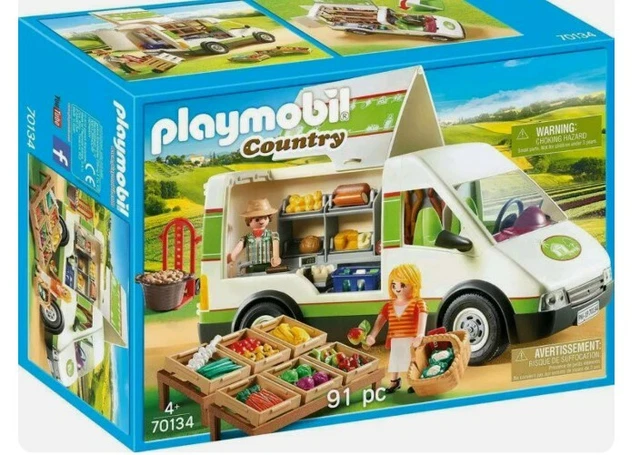 PLAYMOBIL COUNTRY 70134 - Country - Van Du Marché Bio, De 4 Ans - Neuf ...