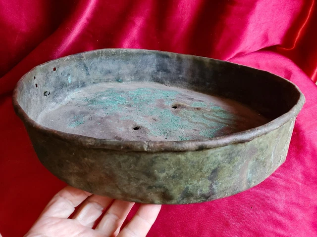 1700s fur trade Large Copper Pot Lid